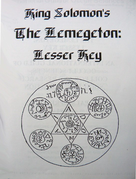 "King Solomon's The Lemegeton: Lesser Key" by Robert Blanchard (IGOS)