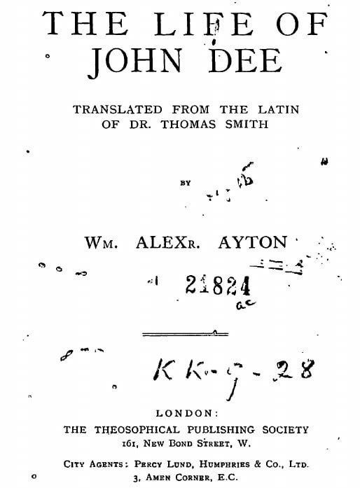 "The Life of John Dee" by Thomas Smith