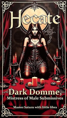 "Hecate: Dark Domme, Mistress of Male Submissives" by Master Saturn and little libra