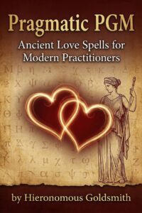 "Pragmatic PGM. Ancient Love Spells for Modern Practitioners: 78 Authentic Spells from the Greek Magical Papyri" by Hieronomous Goldsmith (Pragmatic PGM: The Greek Magical Papyri Book 1) "Pragmatic PGM. Ancient Love Spells for Modern Practitioners: 78 Authentic Spells from the Greek Magical Papyri" by Hieronomous Goldsmith (Pragmatic PGM: The Greek Magical Papyri Book 1)